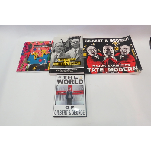 1270 - A collection of three art reference books relating to Gilbert & George and a DVD