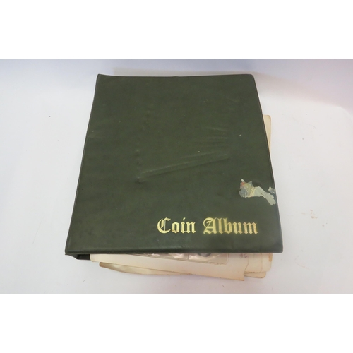 1311 - A album containing coins including half pennies