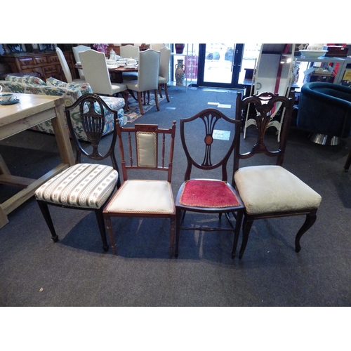 1140 - Four various circa 1900 chairs