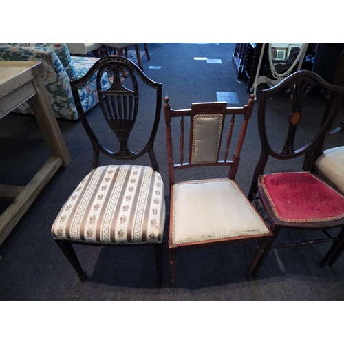 1140 - Four various circa 1900 chairs