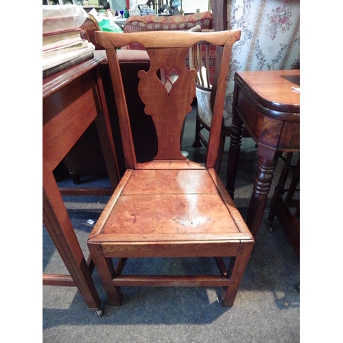 1145 - A circa 1800 burr elm seat East Anglian 