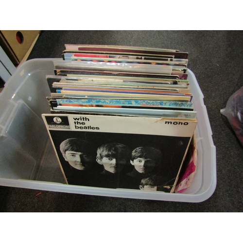 1166 - A collection of LP's to include Beatles, Monkee's, David Cassidy, Abba etc.