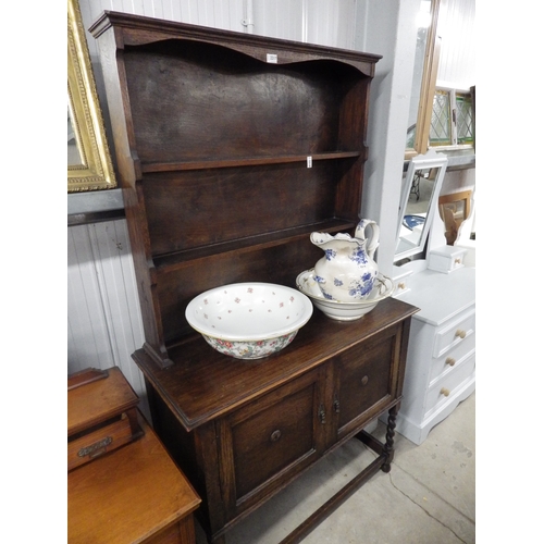 2240 - A 1930's oak barley-twist dresser