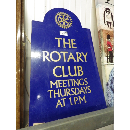 2329 - A painted tin Rotary sign   (C)