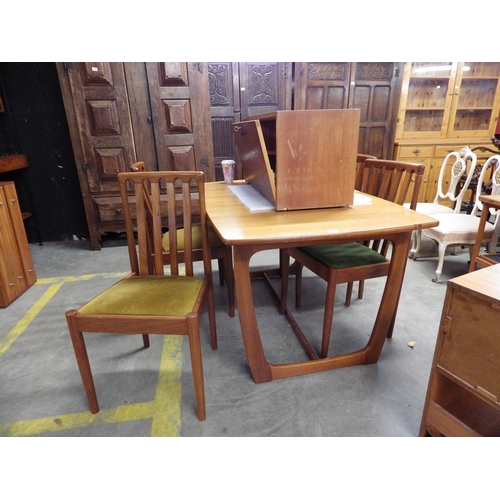 2351 - A G-Plan teak extending table and four chairs