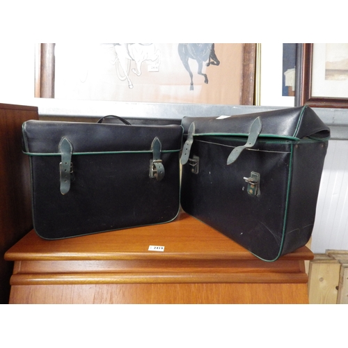 2418 - A pair of French bike panniers by Cantrel