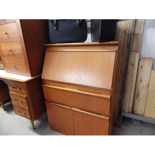 2419 - A Morris of Glasgow teak bureau