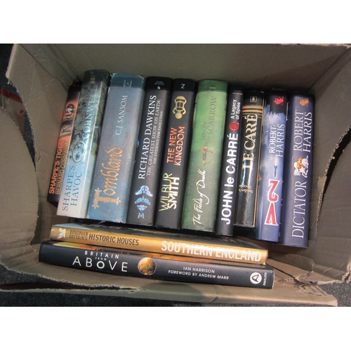 1184 - A box of modern first editions etc., including John le Carre 