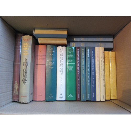 1213 - A box of assorted history and topography/travel books, including Suffolk Records Society, Boydell Pr... 