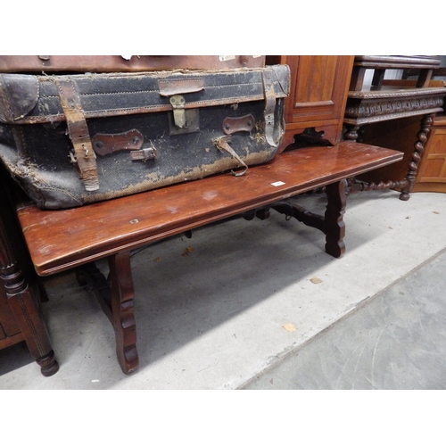 2449 - An eastern hardwood coffee table   (E) £10-20