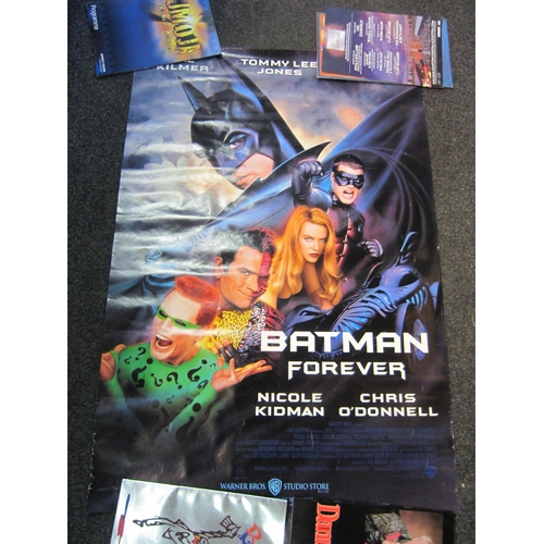 1238 - A collection of film posters and programmes; Batman, etc