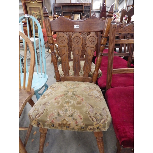 2463 - Four oak chairs