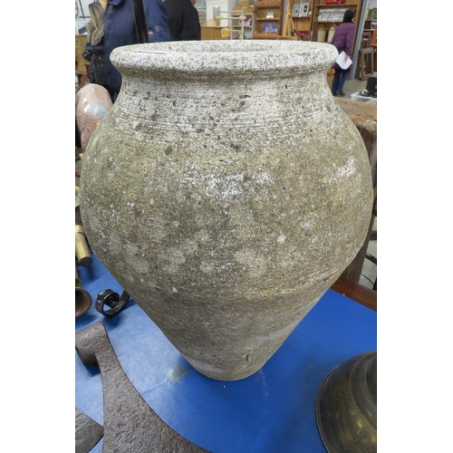 2015 - A 1970's reconstituted stone vase