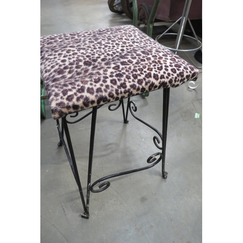 2048 - Two metal framed stools