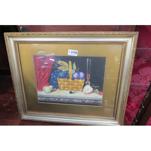 2158 - Two Edwardian framed watercolours of still life fruit   (R) £0