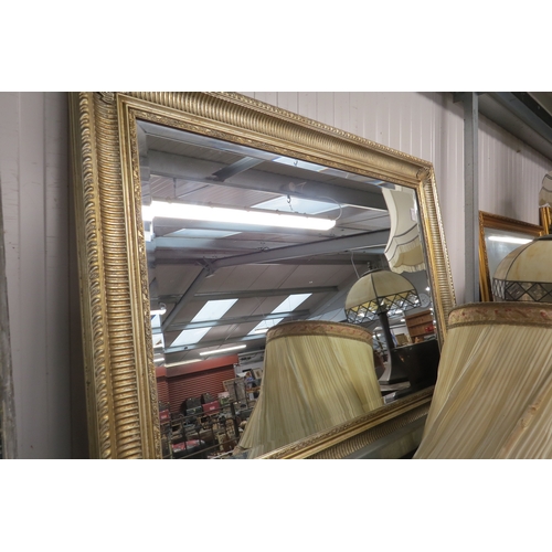 2227 - Two metallic classical style bevelled wall mirrors