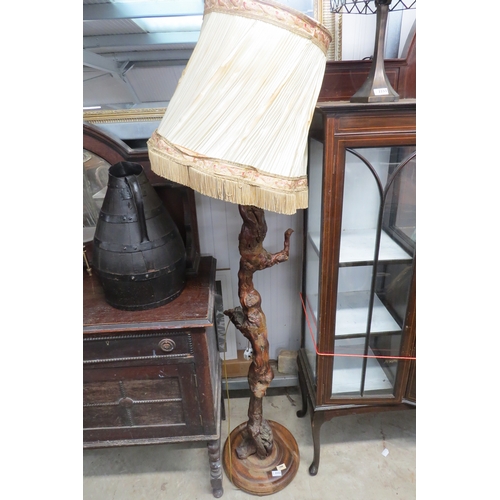 2232 - A rootwood standard lamp