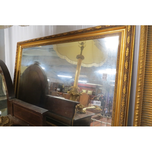 2237 - Two modern gilt framed wall mirrors