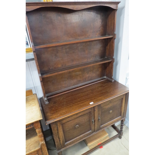 2240 - A 1930's oak barley-twist dresser