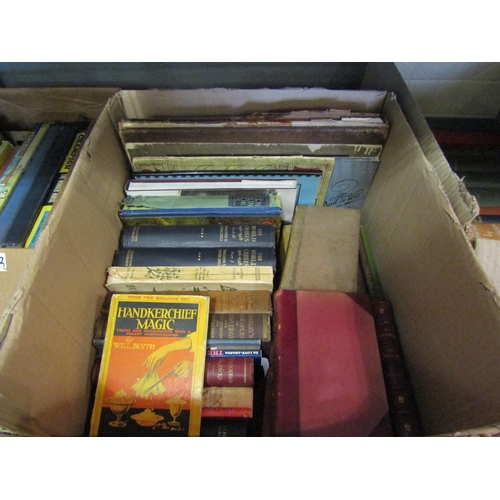 1411 - Two boxes of mixed books, including Winston Churchill 