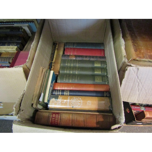 1411 - Two boxes of mixed books, including Winston Churchill 