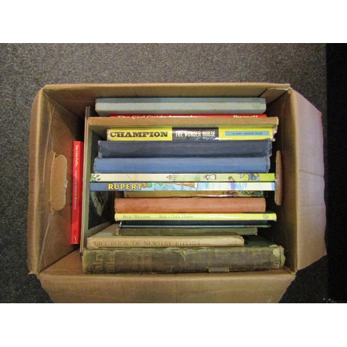 1412 - A box of children's and illustrated books, including Kate Greenaway, Hans Christian Andersen, etc