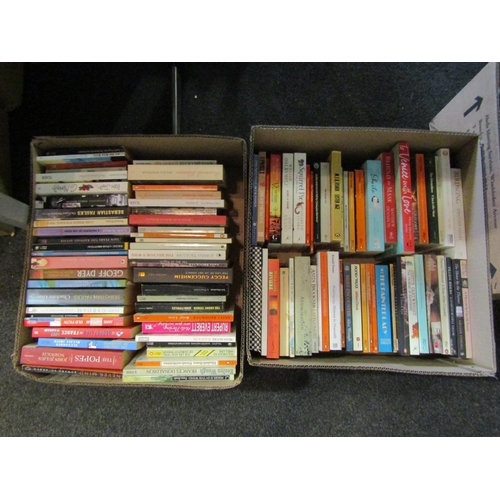 1425 - Two boxes of paperback books including Penguin