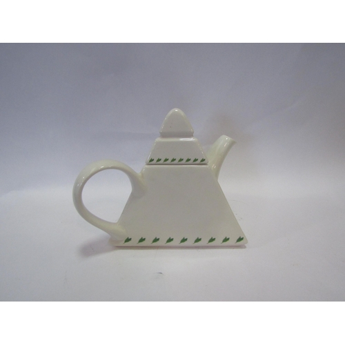 1439 - Two Denmark design ceramic funny mugs together with a Typhoo pyramid teapot