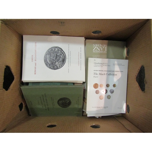 1465 - A box of assorted coin sales catalogues, etc   (Same)