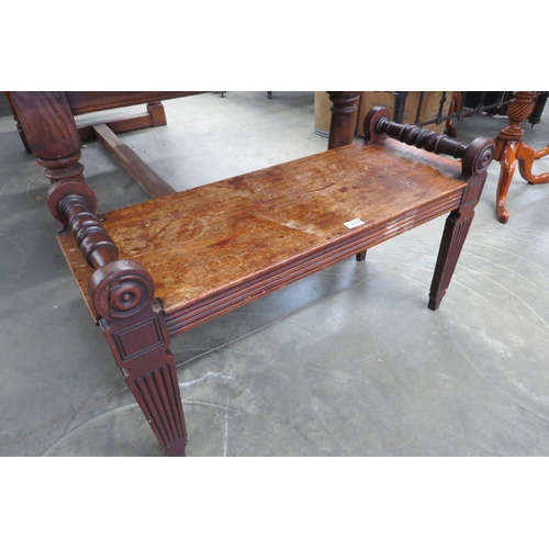 2223 - A 19th Century mahogany window seat