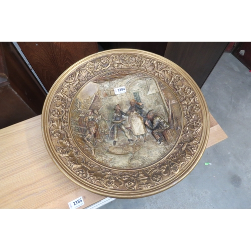 2384 - A Continental plaster wall plate