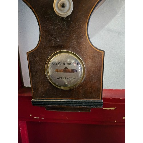 4020 - A Del Vecchio & Cetti Wellington 19th Century five dial banjo barometer (E) £15-20