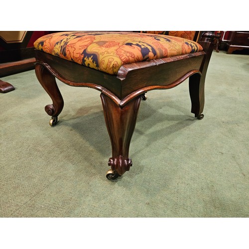 4120 - A circa 1840 rosewood chair with 