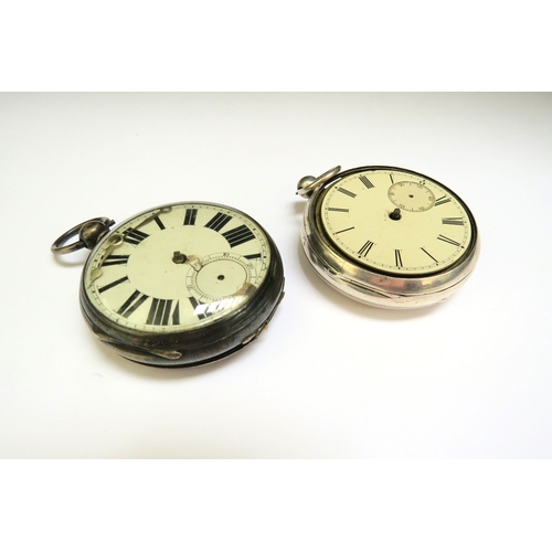 4431 - Two 19th Century pocket watches for restoration including London 1865