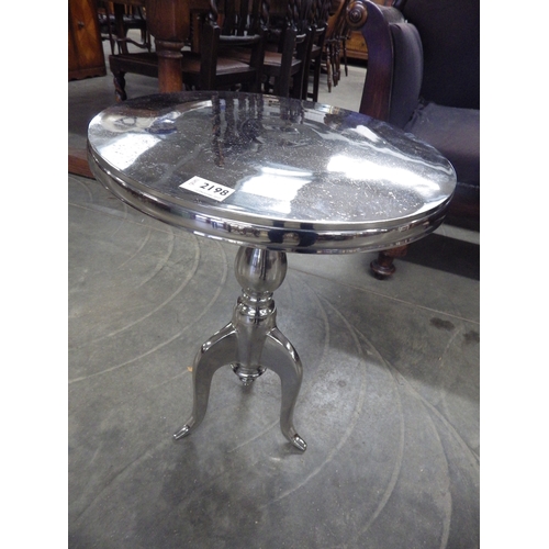 2140 - An alloy occasional wine table