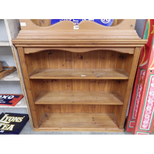 2229 - A pine half height bookcase