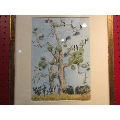 4064 - ANTHONY STOCKER: (Local Artist) 'Baudins Cockatoos in a Gum Tree' and 'Kookaburras in Gum Tree', bot... 