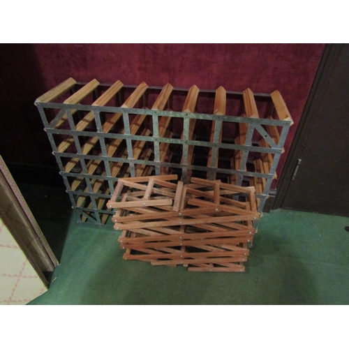 4207 - A 48 bottle wine rack and a folding example (2)