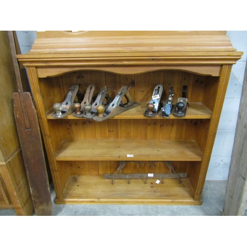 2229 - A pine half height bookcase