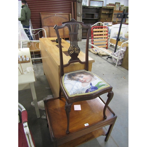 2276 - A pair of Edwardian mahgany bedroom chairs