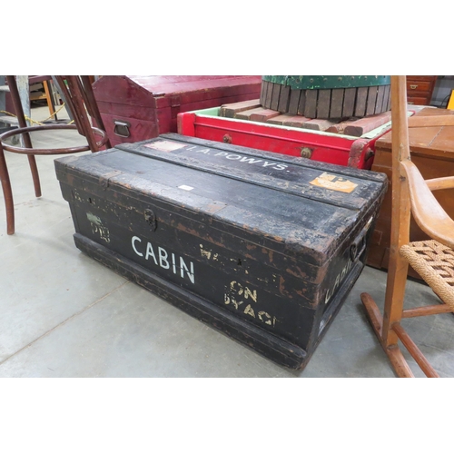 2012 - An Edwardian tin lined travel trunk