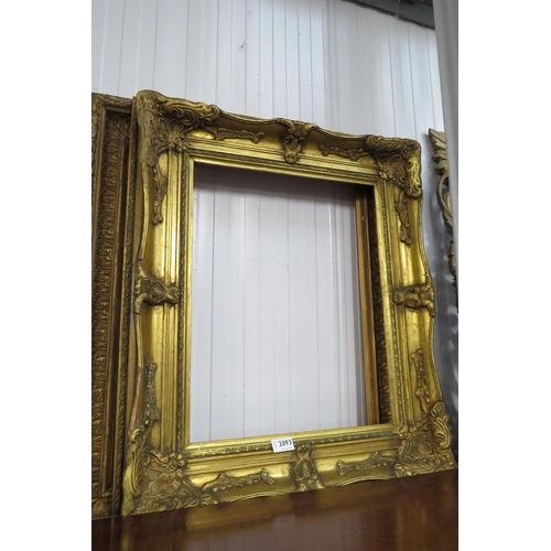 2093 - Two gilt picture frames 64 x 74 and 67 x 76cm