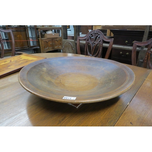 2188 - A 19th Century sycamore dairy bowl 50cm diameter