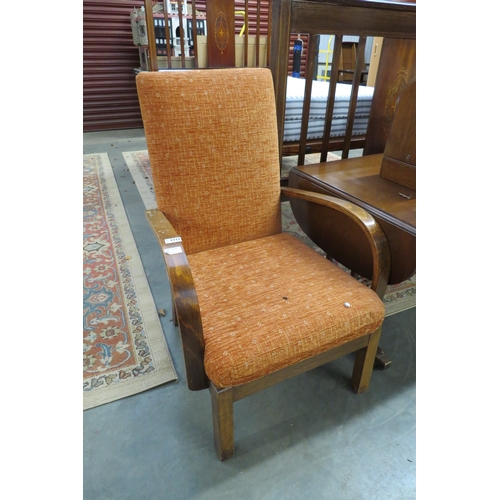 2322 - A pair of Art Deco bentwood armchairs