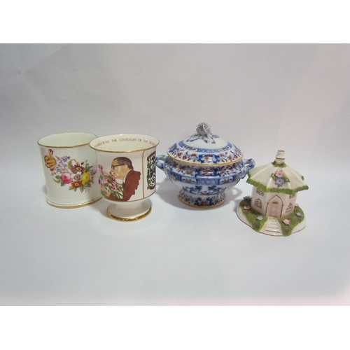 4279 - Three pieces of Coalport including tankard and a Minton sauce tureen       (R) £20