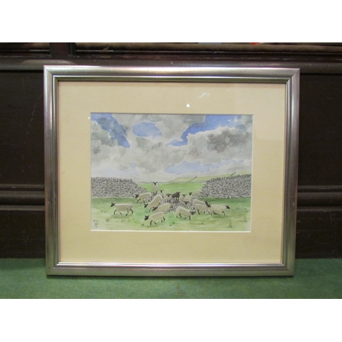 4281 - ANTHONY STOCKER: (Local Artist) 'Escape to Fresh Fields' watercolour, framed and glazed,  20 x 27.5c... 