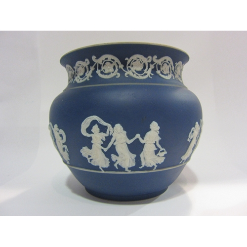 4439 - Three pieces of Wedgwood Jasperware, two jardinieres and jug