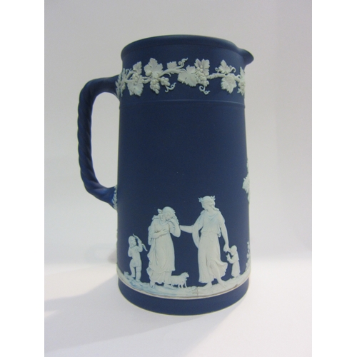 4439 - Three pieces of Wedgwood Jasperware, two jardinieres and jug