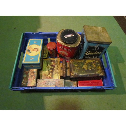 4255 - A selection of bygone tins including Cerebos Table Salt          (E) £10-20