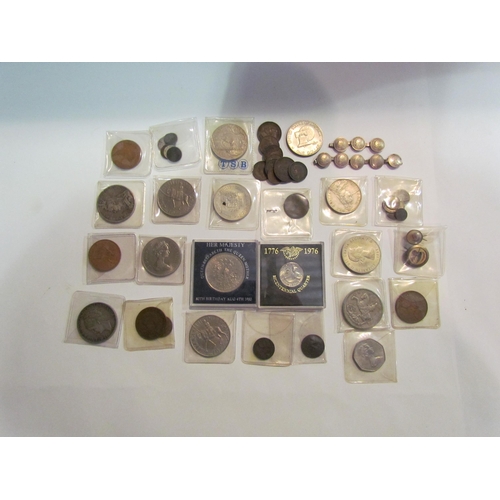 4376 - A quantity of coinage including Victorian silver, Crown, double florin etc